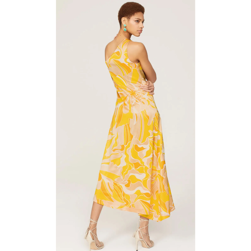 Alexis Lef Dress in Yellow Floral  Size S - Picture 4 of 12